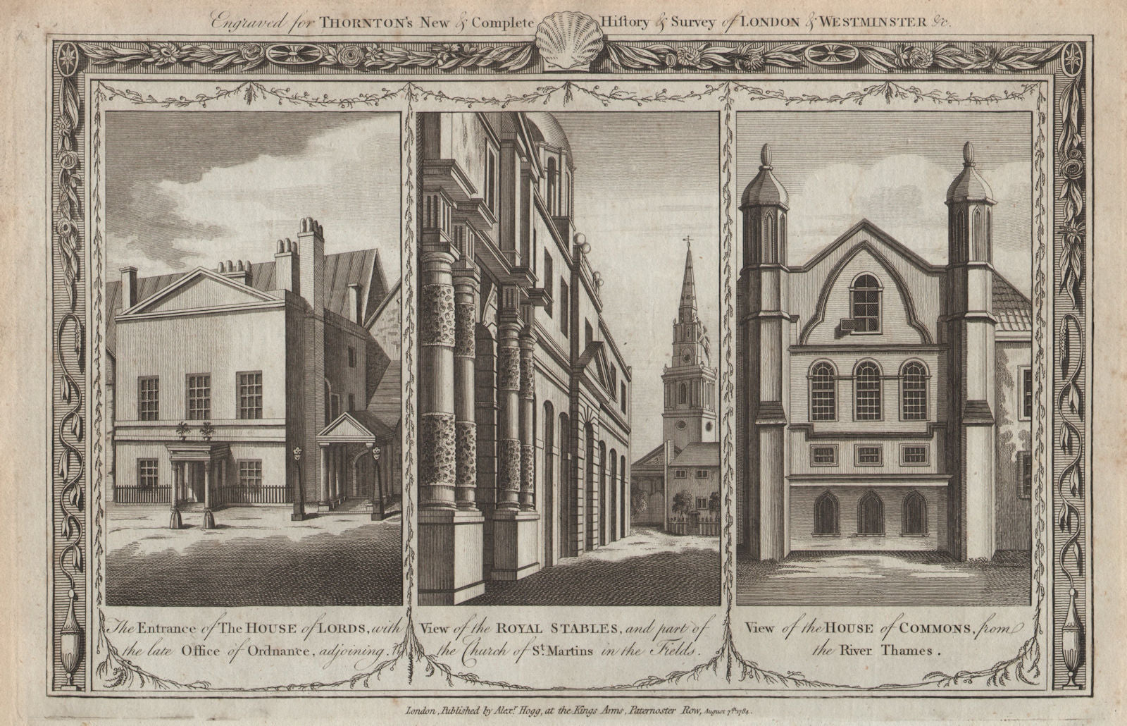 Old House of Lords Commons. Royal Mews St Martin-in-the-Fields Trafalgar Sq 1784